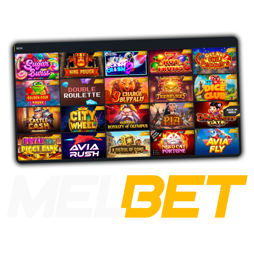 Play best slot games online on Melbet official platform.