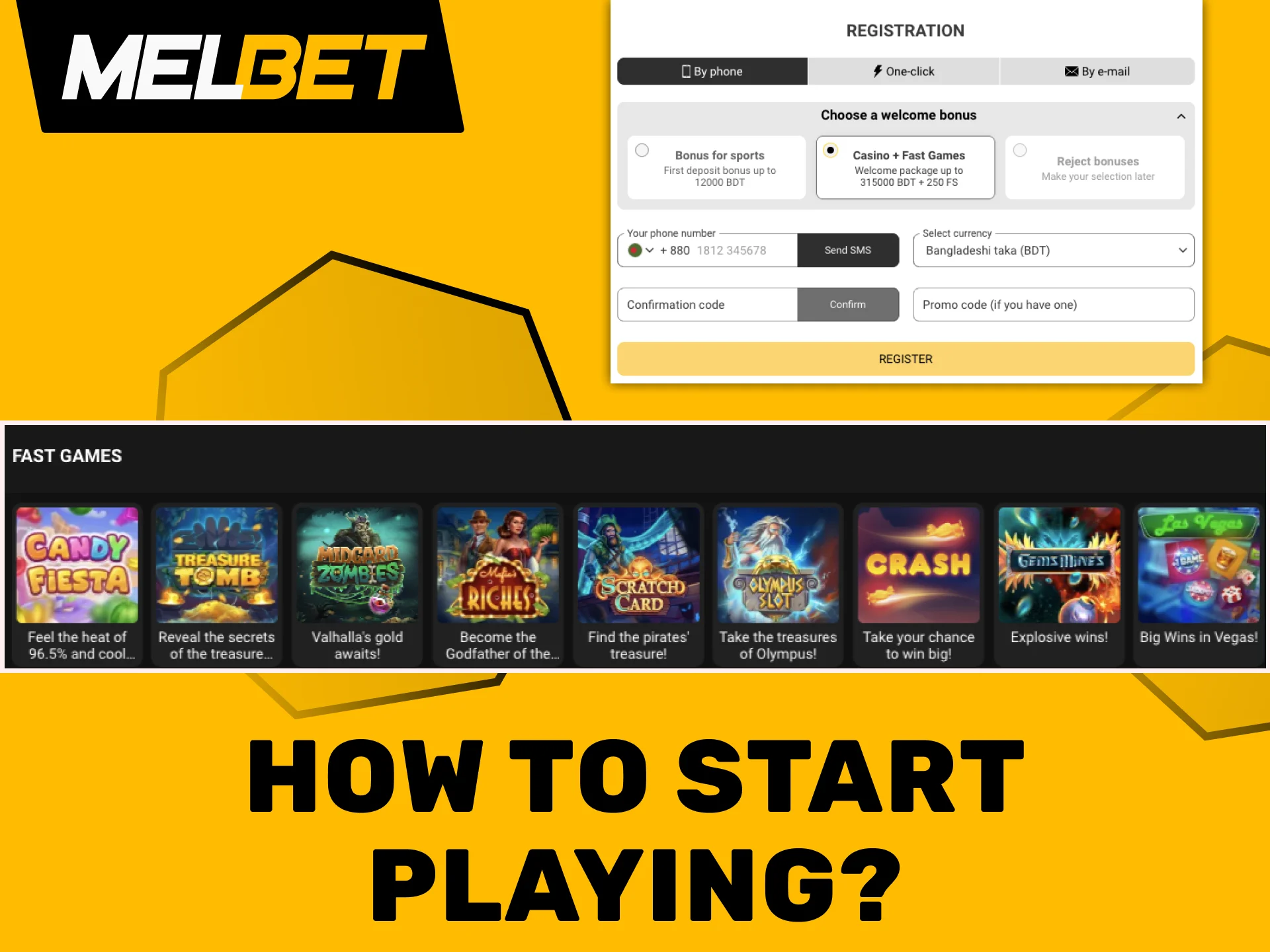 Find out how to quickly start playing quick games on the Melbet website and mobile app.